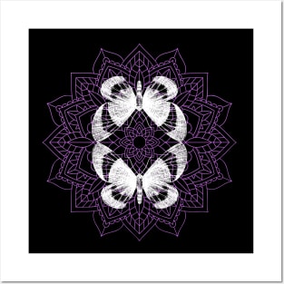 Butterfly Mandala Posters and Art